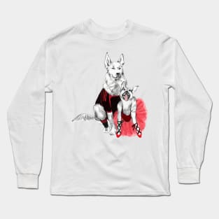 Two german shepherds in love Long Sleeve T-Shirt